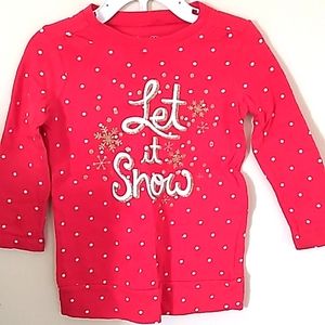 2T RED and polka-dot winter long-sleeve